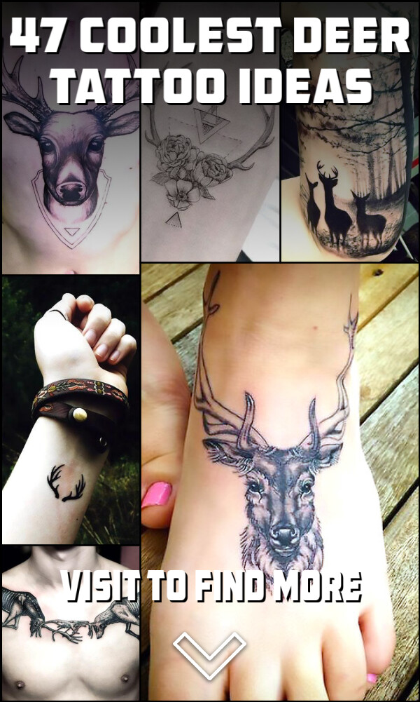 47 Coolest Deer Tattoo Ideas