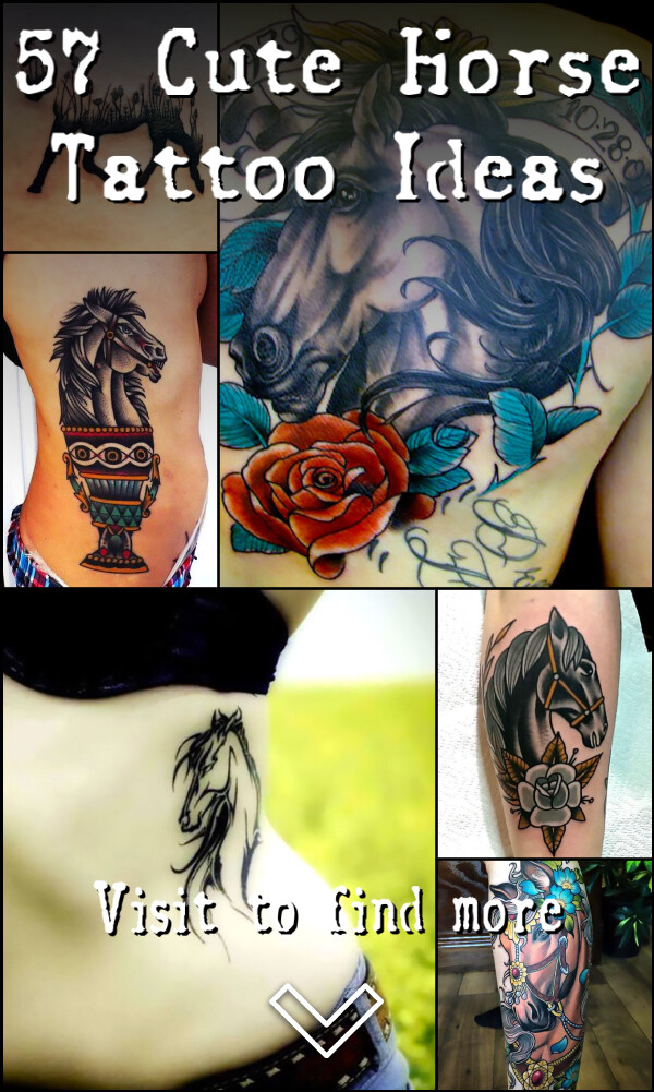 57 Cute Horse Tattoo Ideas