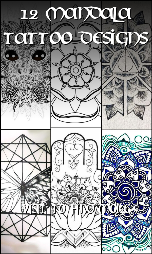 12 Mandala Tattoo Designs