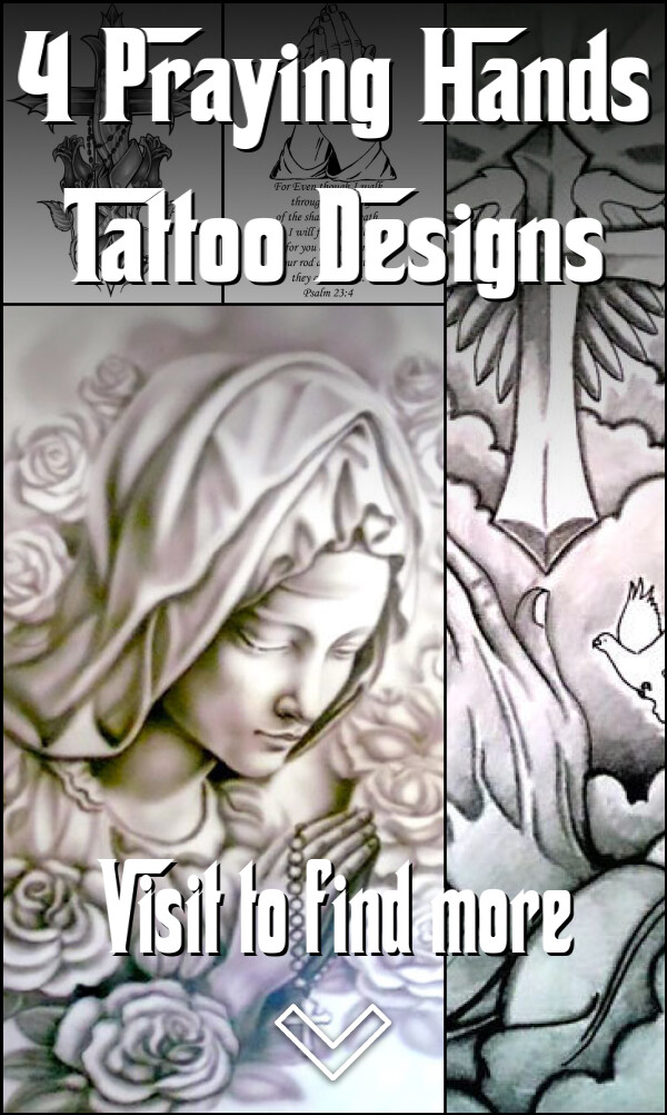 4 Praying Hands Tattoo Designs