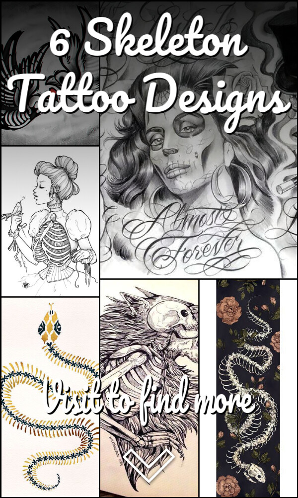 6 Skeleton Tattoo Designs
