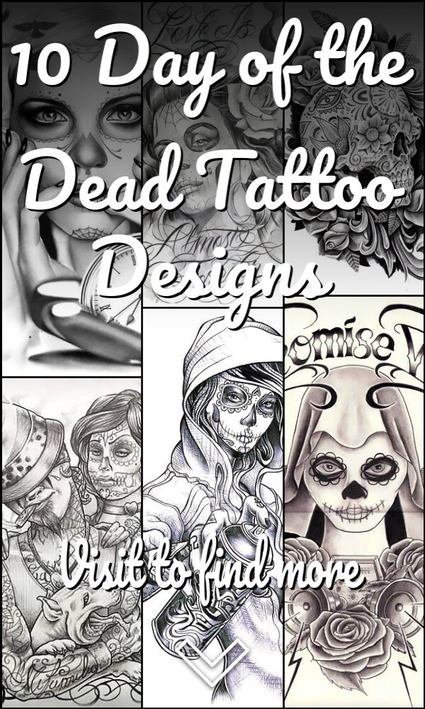 10 Day of the Dead Tattoo Designs
