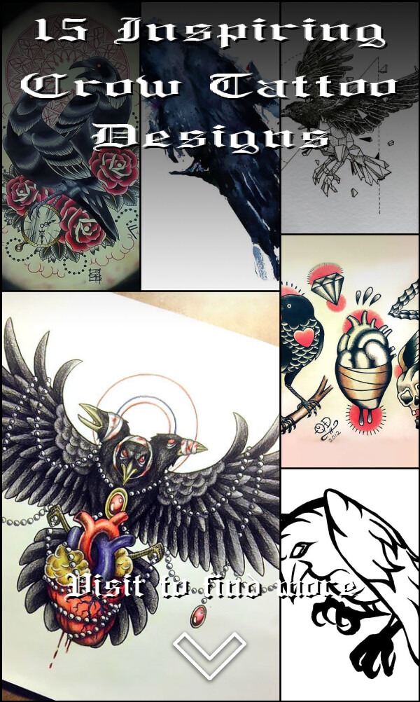 15 Inspiring Crow Tattoo Designs