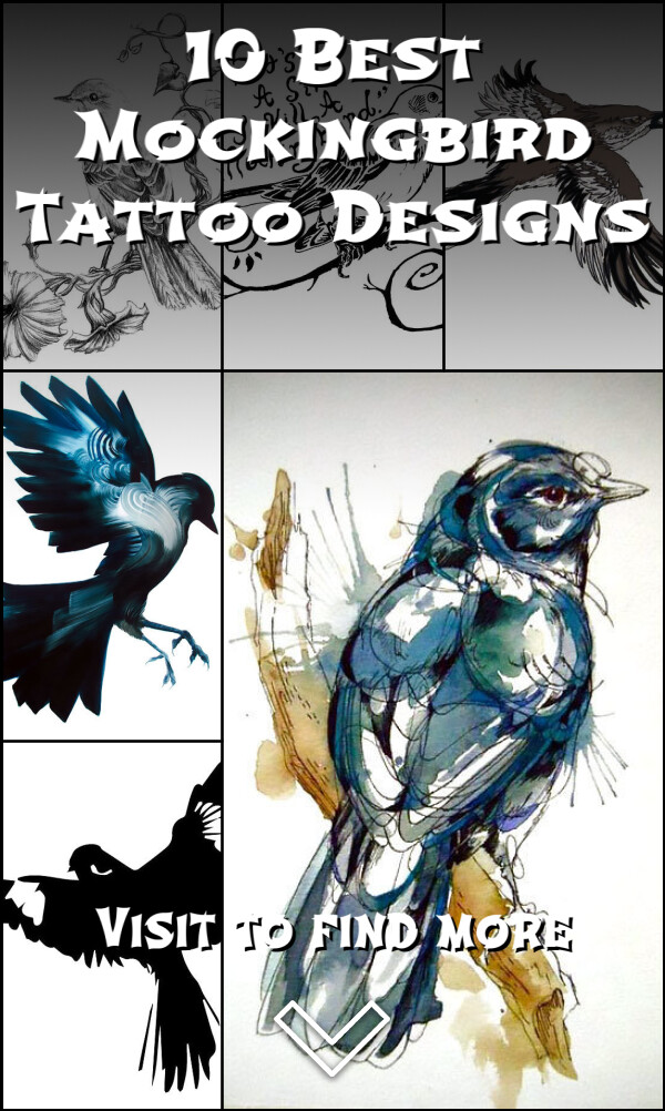 10 Best Mockingbird Tattoo Designs