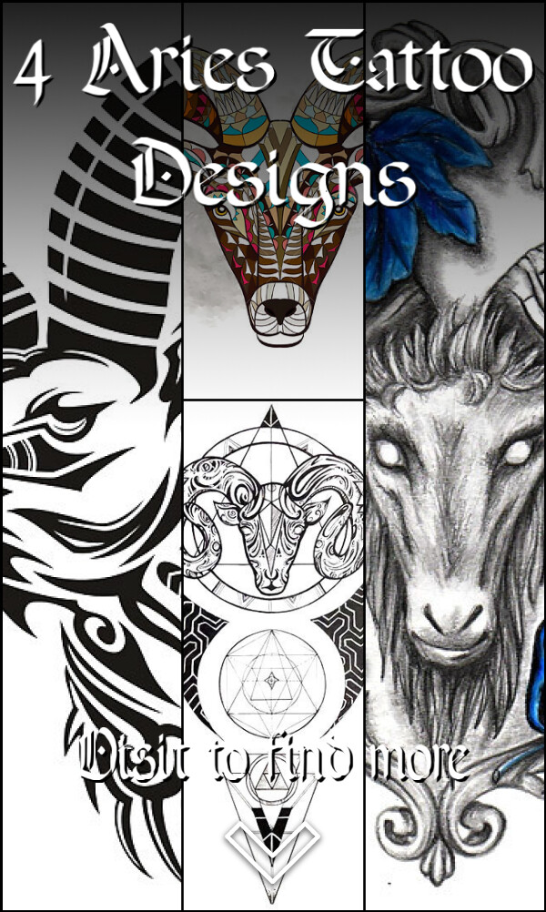 4 Aries Tattoo Designs