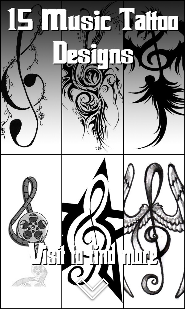 15 Music Tattoo Designs