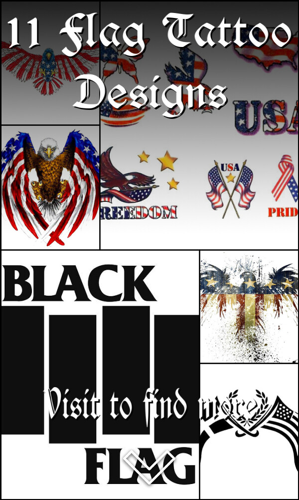 11 Flag Tattoo Designs