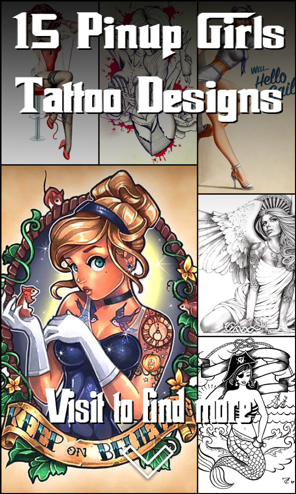 15 Pinup Girls Tattoo Designs