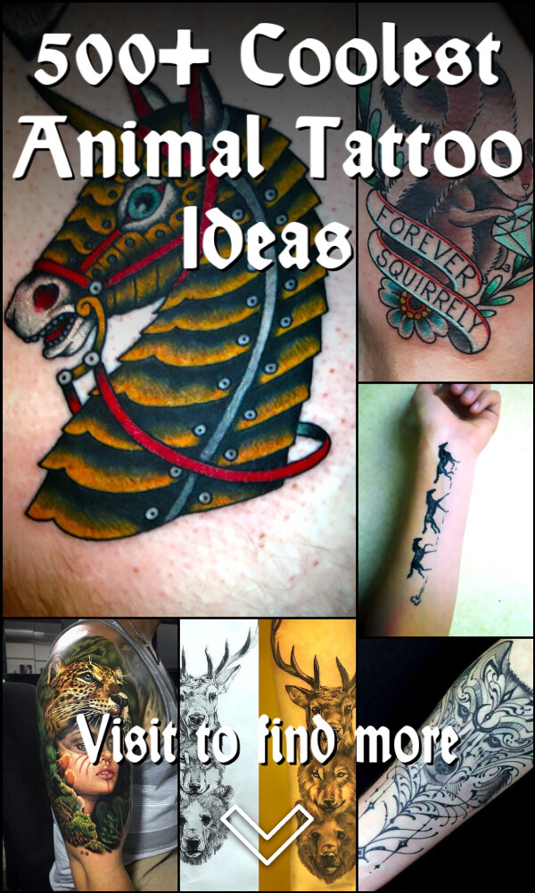 500+ Coolest Animal Tattoo Ideas