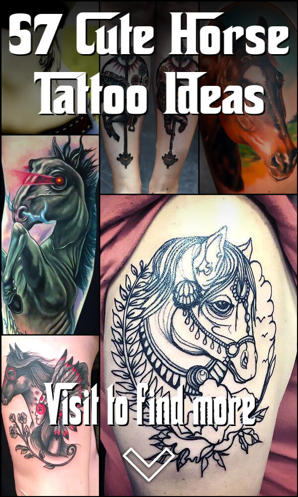 57 Cute Horse Tattoo Ideas