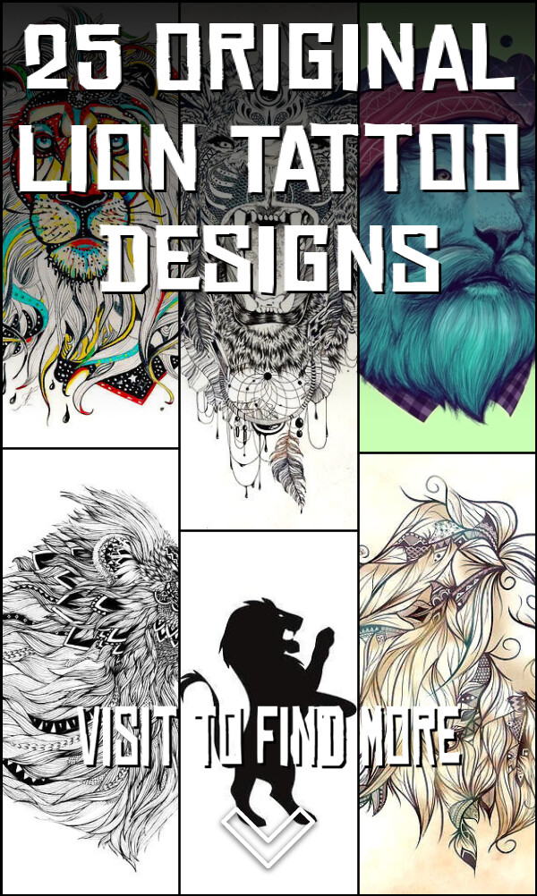 25 Original Lion Tattoo Designs