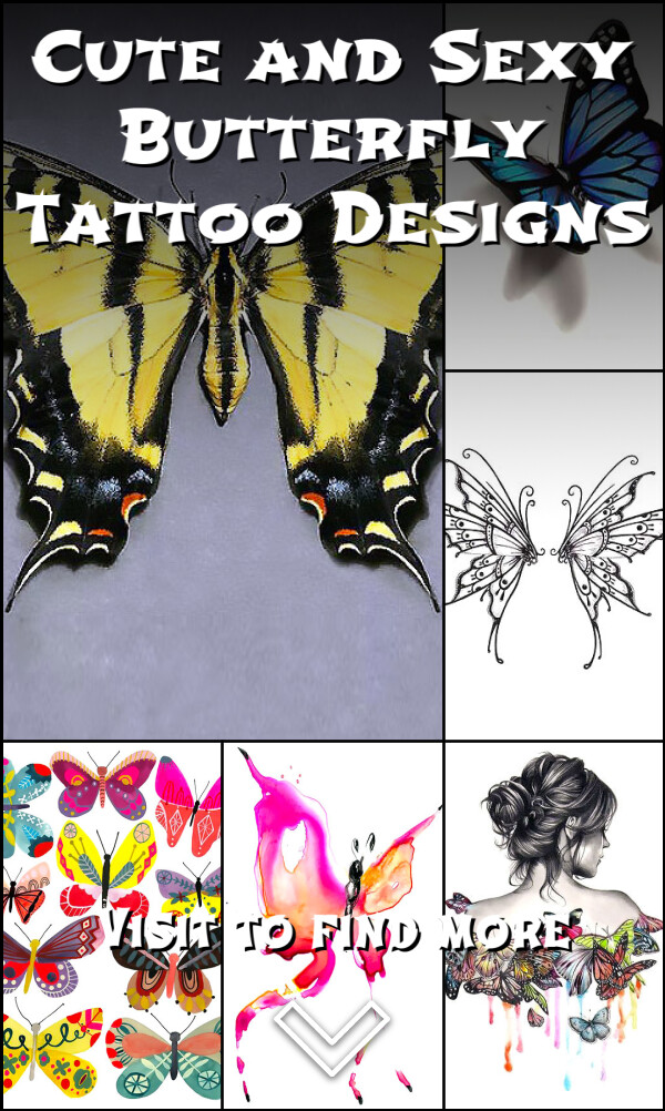 Cute and Sexy Butterfly Tattoo Designs