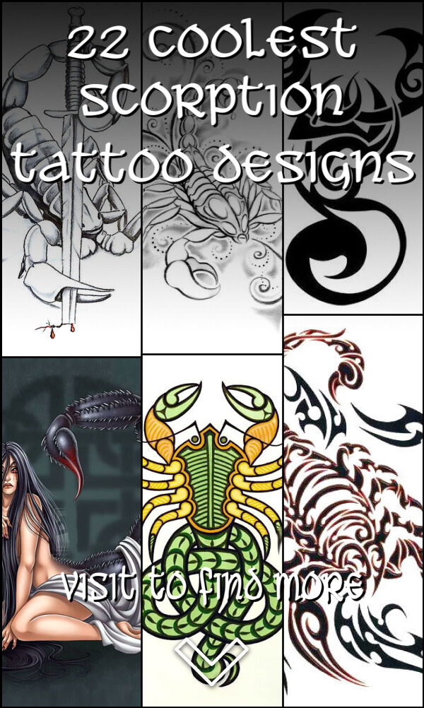 22 Coolest Scorption Tattoo Designs