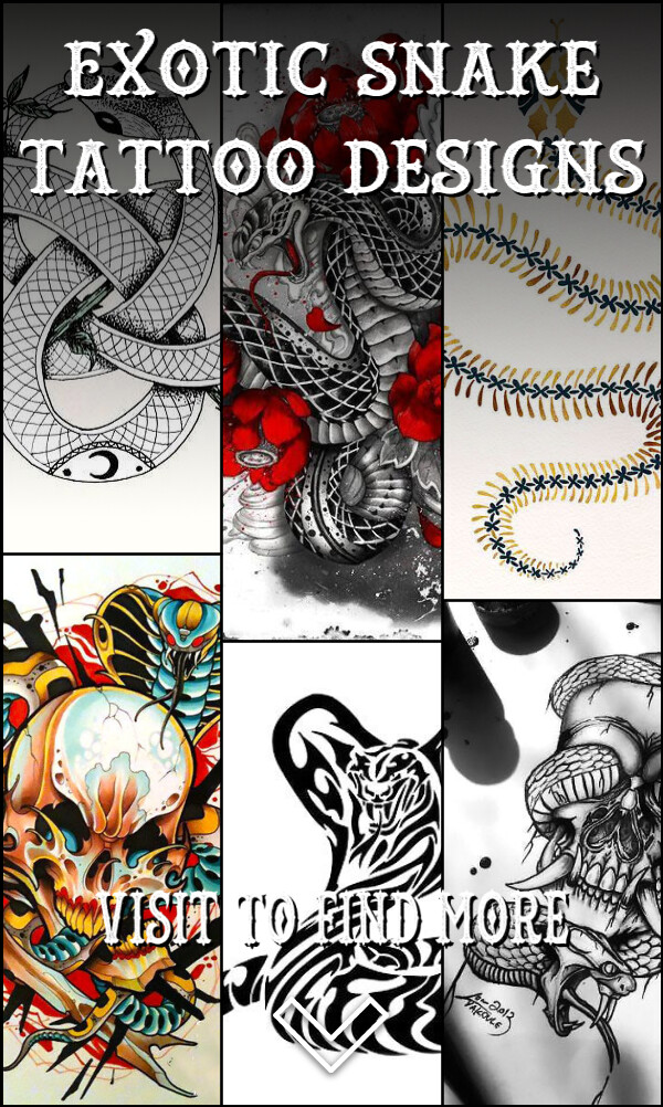30 Exotic Snake Tattoo Designs