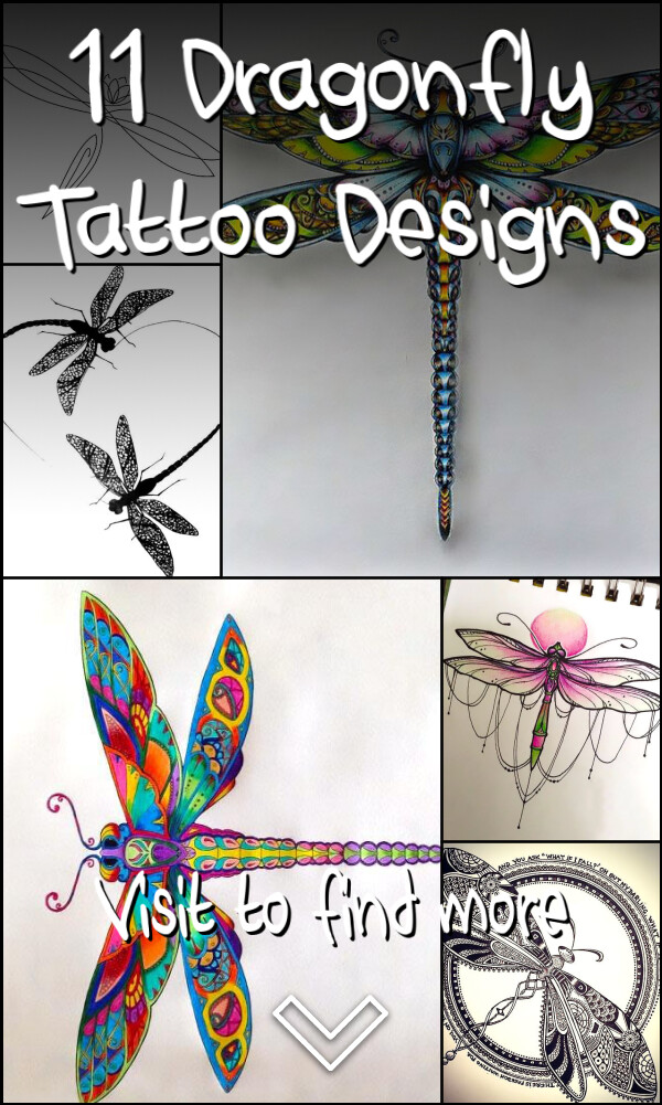 11 Dragonfly Tattoo Designs