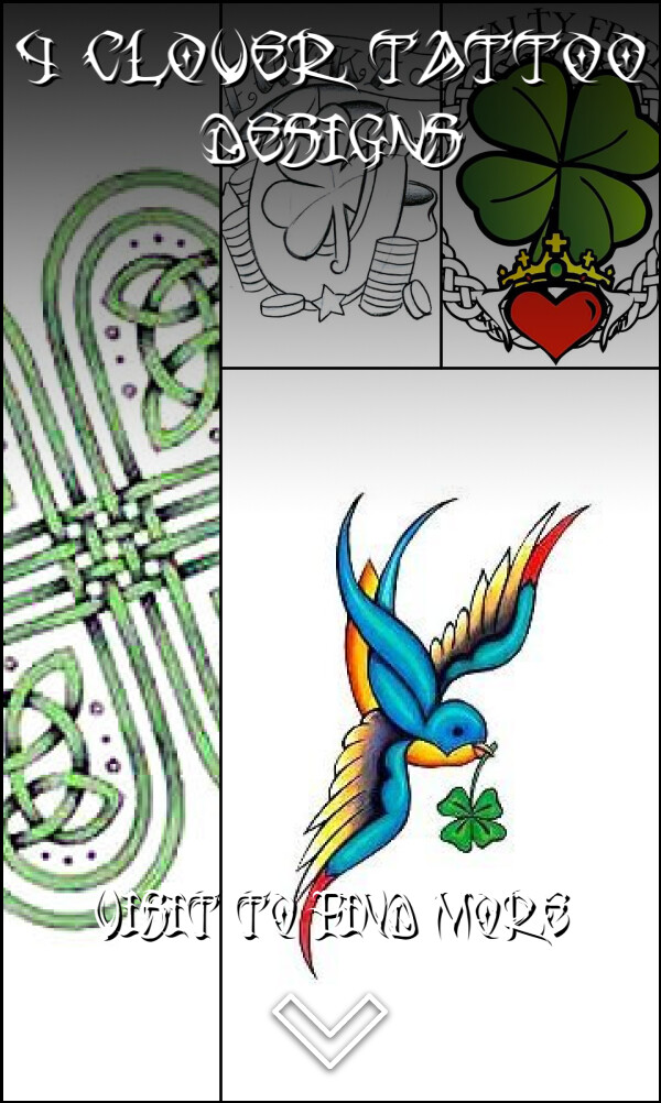 4 Clover Tattoo Designs