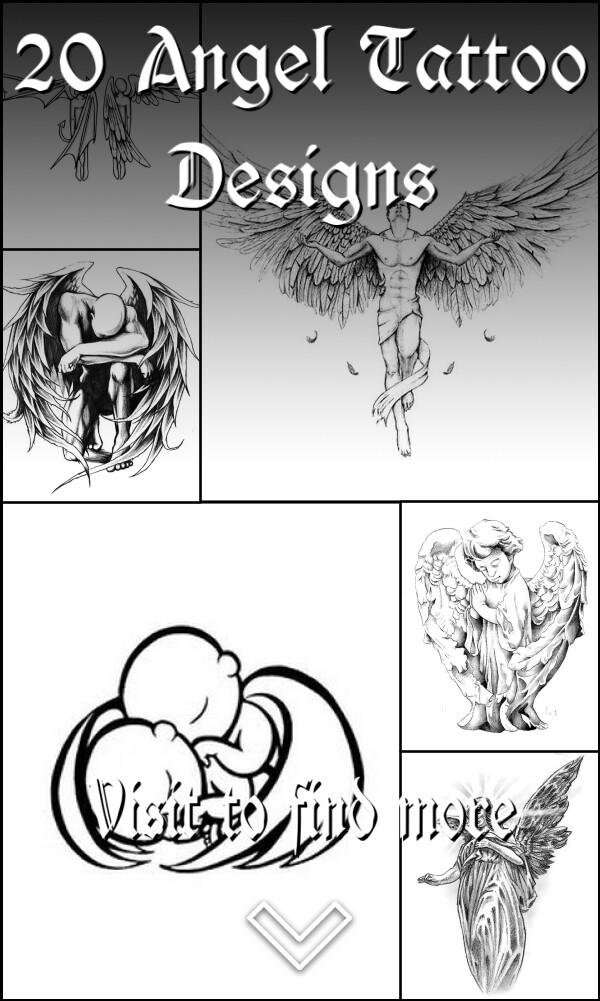 20 Angel Tattoo Designs