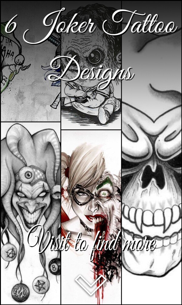 6 Joker Tattoo Designs