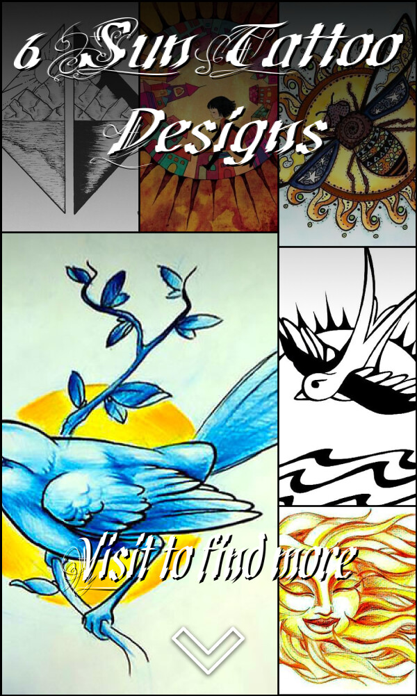 6 Sun Tattoo Designs