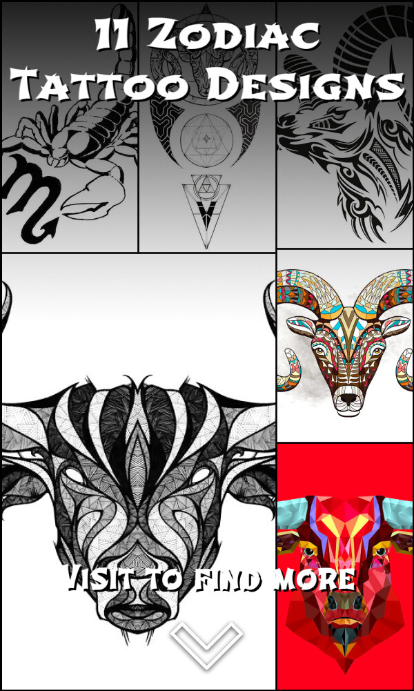 11 Zodiac Tattoo Designs