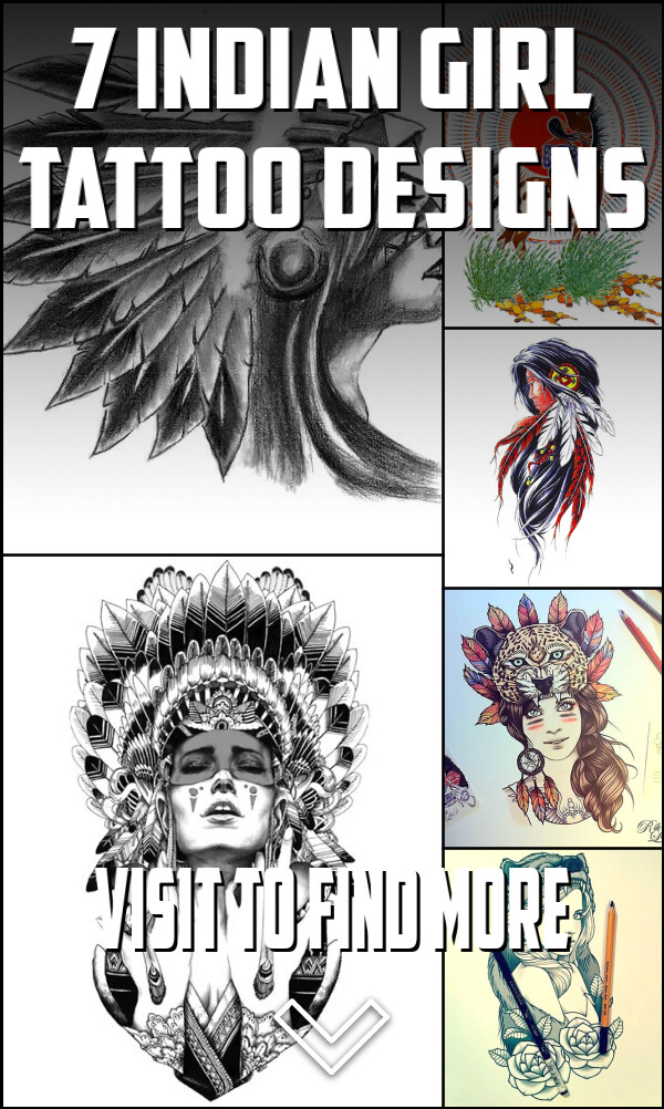 7 Indian Girl Tattoo Designs