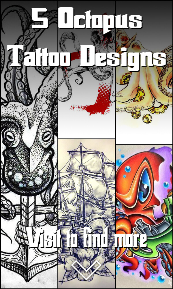 5 Octopus Tattoo Designs