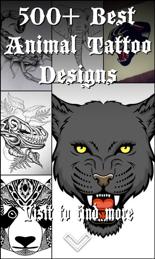 500+ Best Animal Tattoo Designs