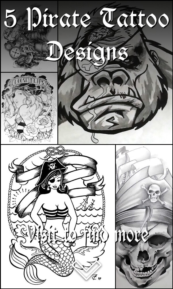 5 Pirate Tattoo Designs
