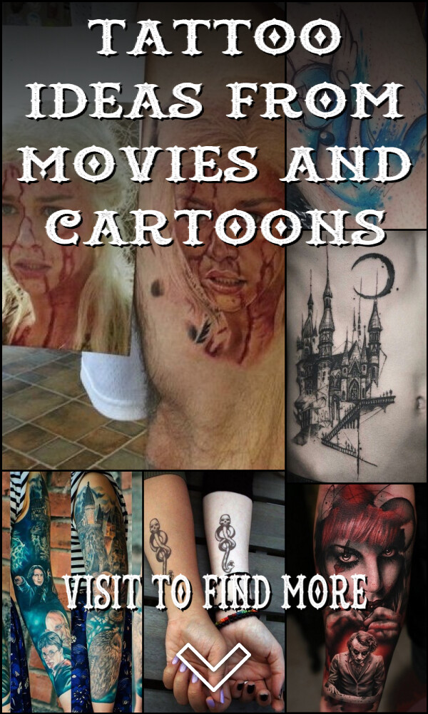 139 Tattoo Ideas from Movies and Cartoons