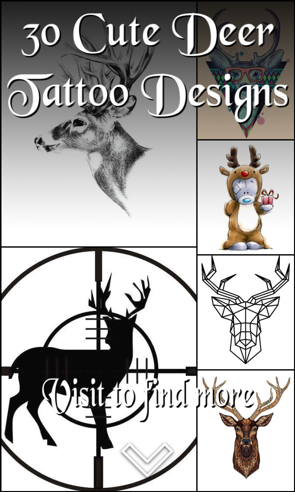 30 Cute Deer Tattoo Designs
