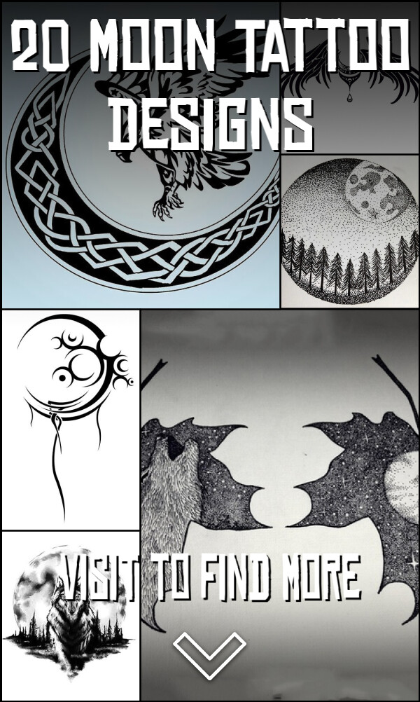 20 Moon Tattoo Designs