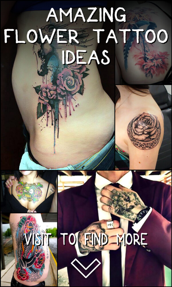 340 Amazing Flower Tattoo Ideas