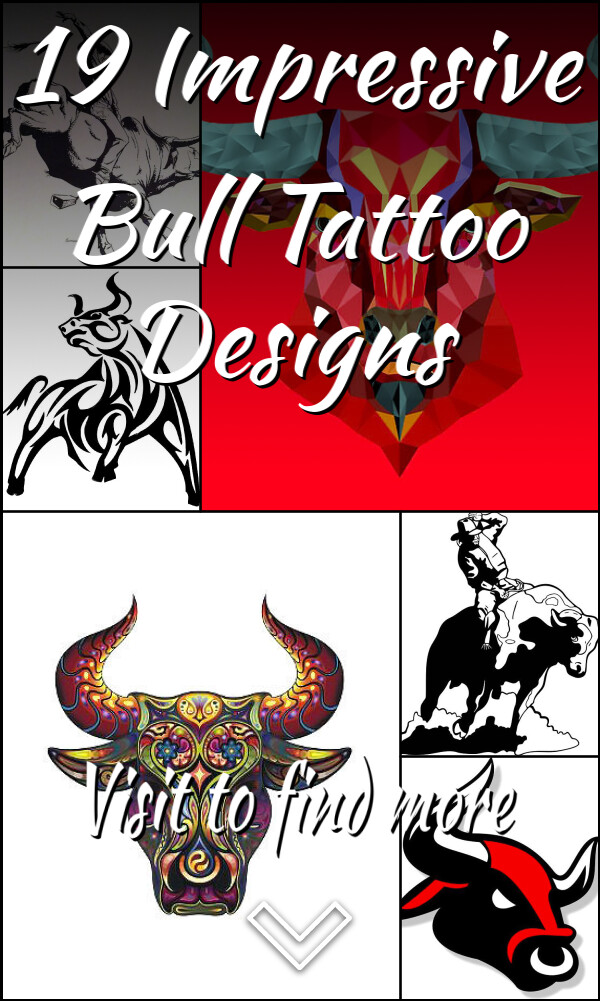 19 Impressive Bull Tattoo Designs
