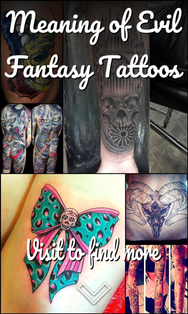 Meaning of Evil Fantasy Tattoos