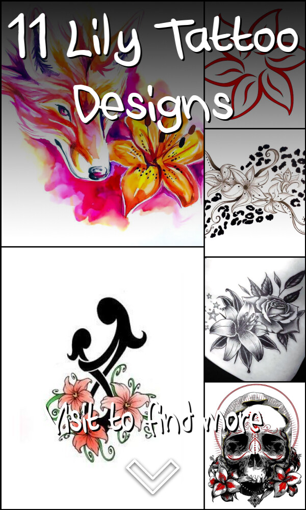 11 Lily Tattoo Designs