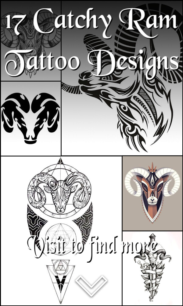 17 Catchy Ram Tattoo Designs