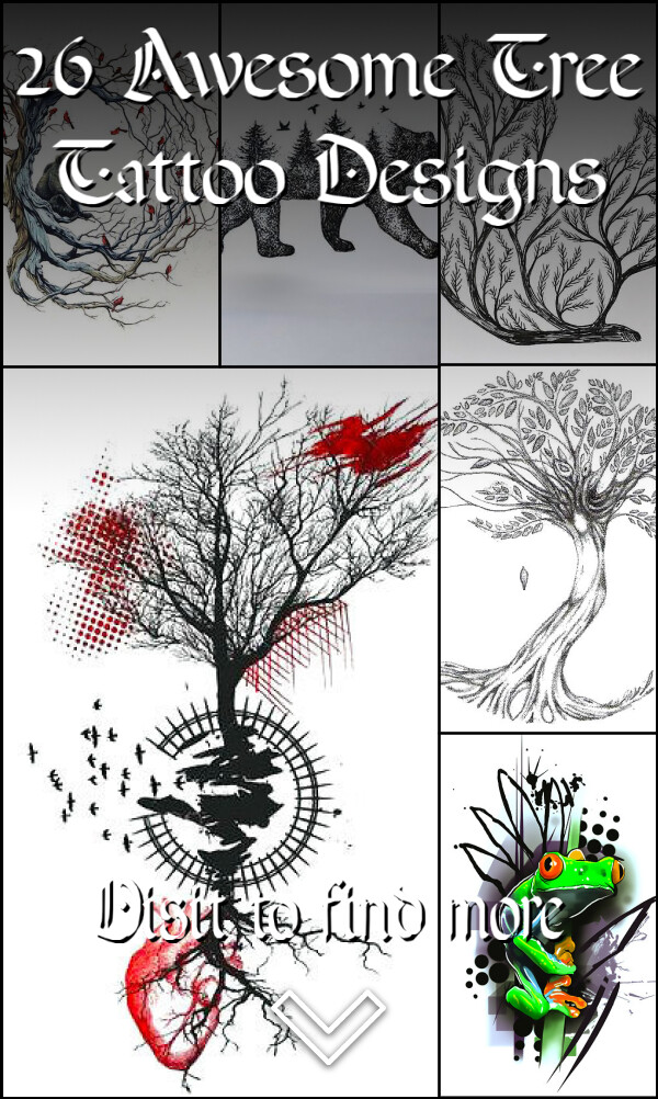26 Awesome Tree Tattoo Designs
