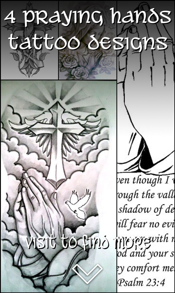 4 Praying Hands Tattoo Designs