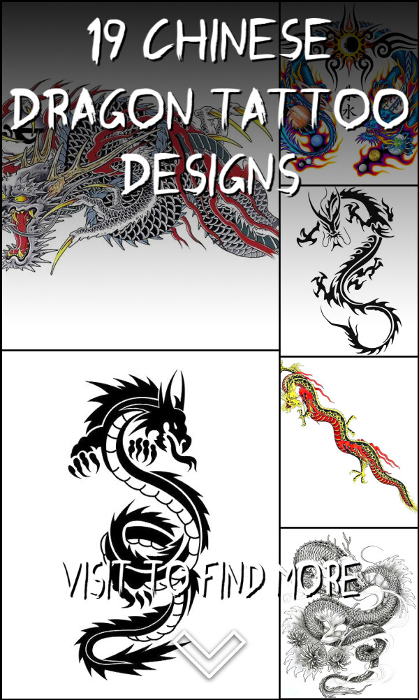 19 Chinese Dragon Tattoo Designs