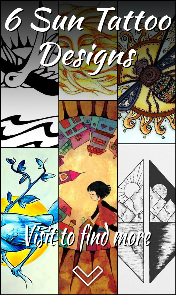 6 Sun Tattoo Designs