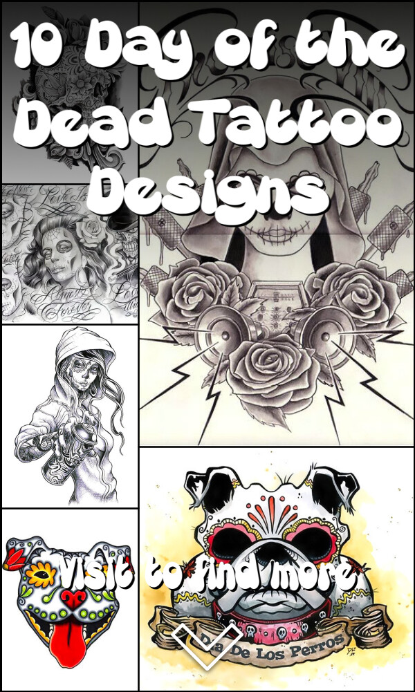 10 Day of the Dead Tattoo Designs
