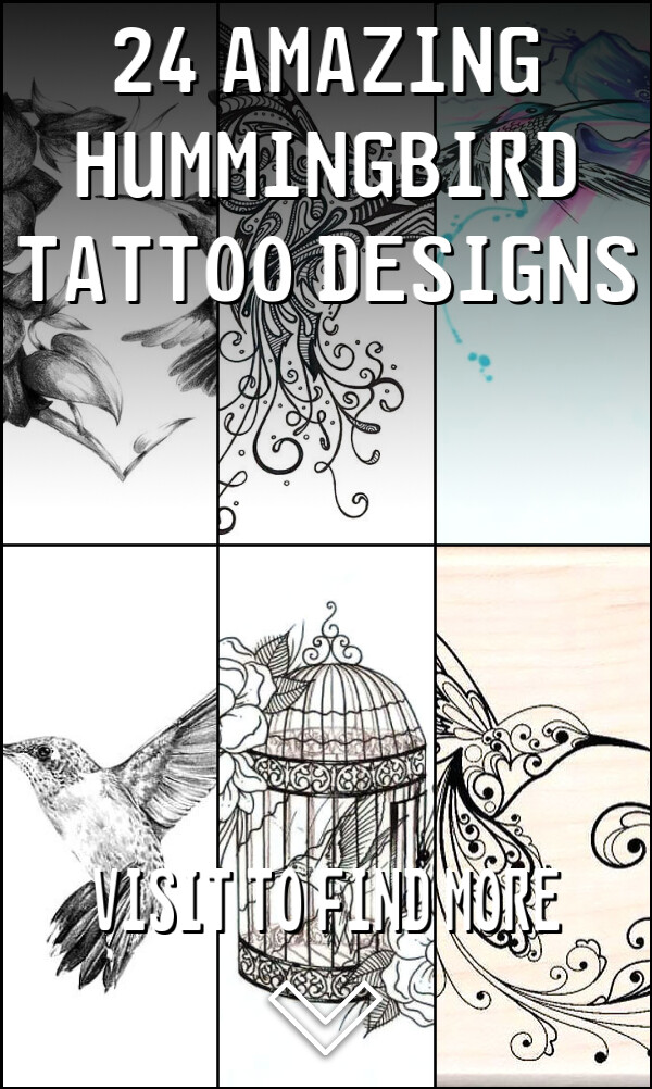 24 Amazing Hummingbird Tattoo Designs