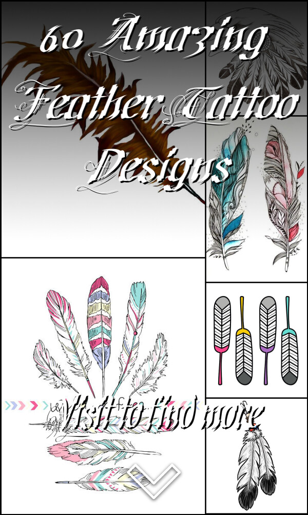 60 Amazing Feather Tattoo Designs