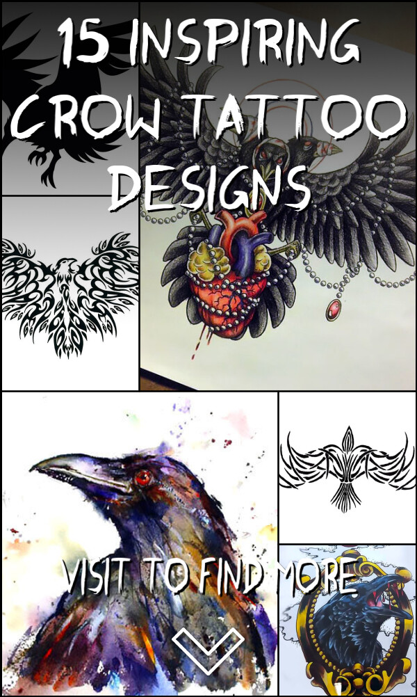 15 Inspiring Crow Tattoo Designs