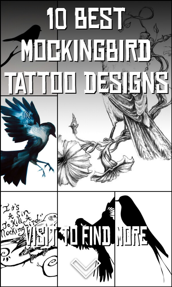 10 Best Mockingbird Tattoo Designs