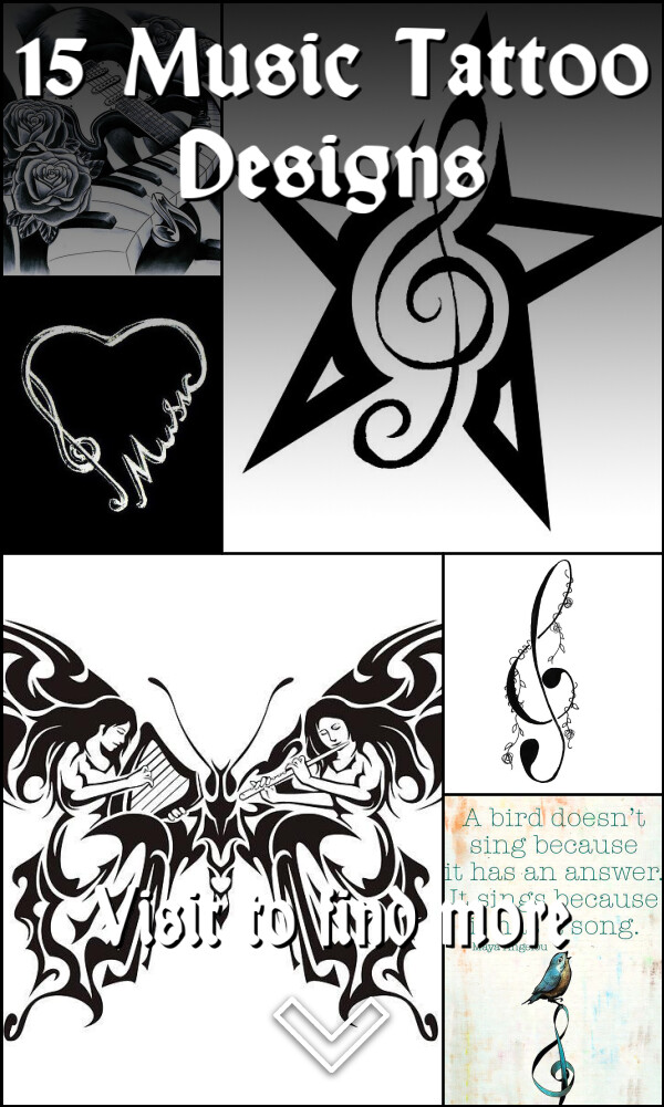 15 Music Tattoo Designs