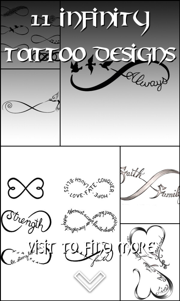 11 Infinity Tattoo Designs