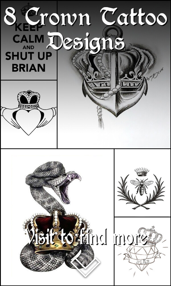 8 Crown Tattoo Designs