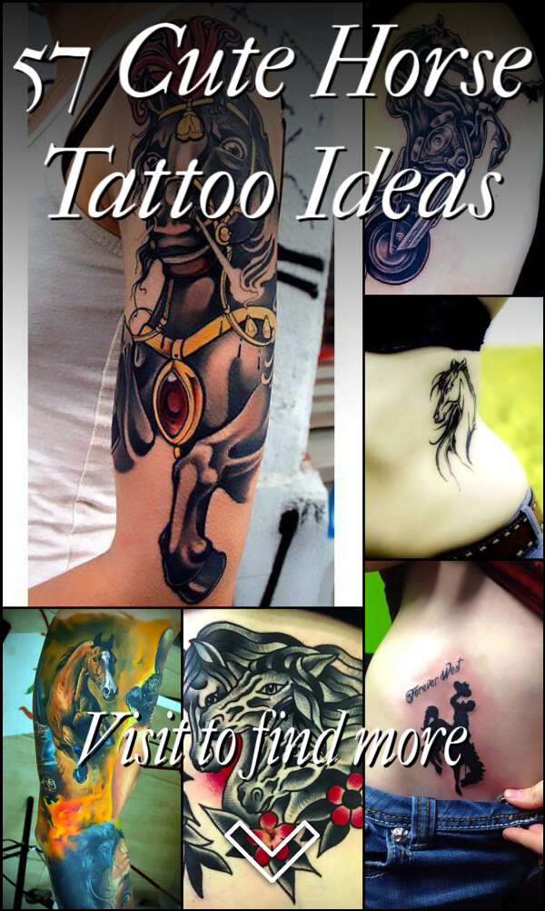 57 Cute Horse Tattoo Ideas