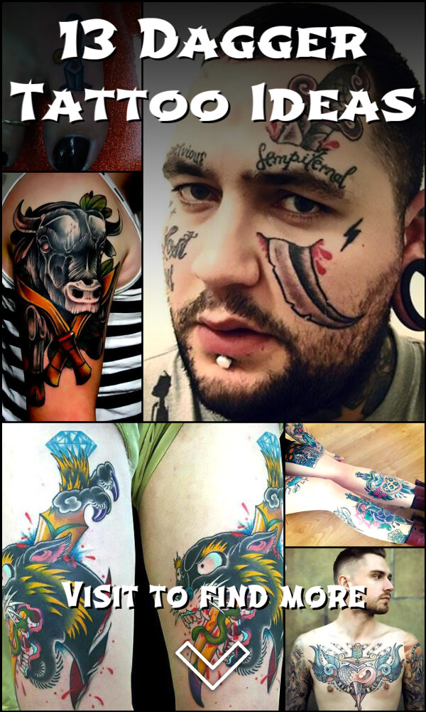 13 Dagger Tattoo Ideas